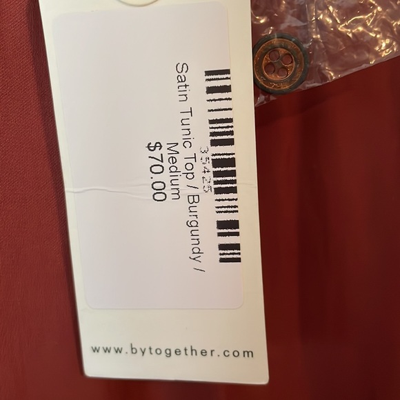 Satin babydoll tunic top - Picture 10 of 10